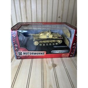 Motorworks German Sturmgeschutz III AUSF. G Italy 1944 Diecast 2003 NEW NIB